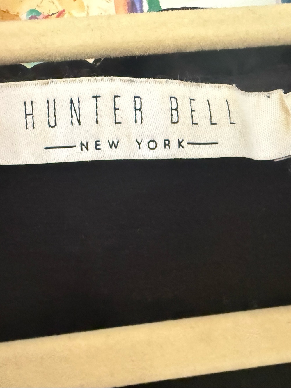 HUNTER BELL Black Ruffled Tie-Neck Short Sleeve Blouse - Picture 3 of 3